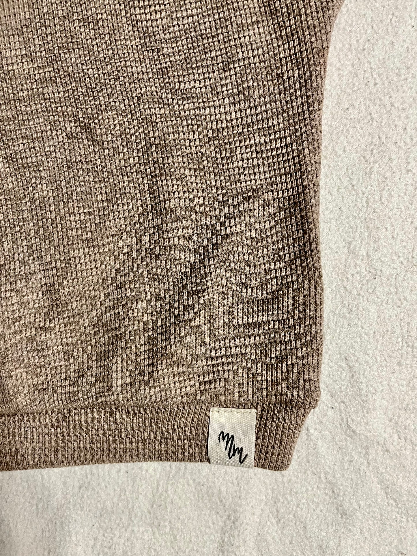 Oversized Waffeljersey Sweater "FEO"