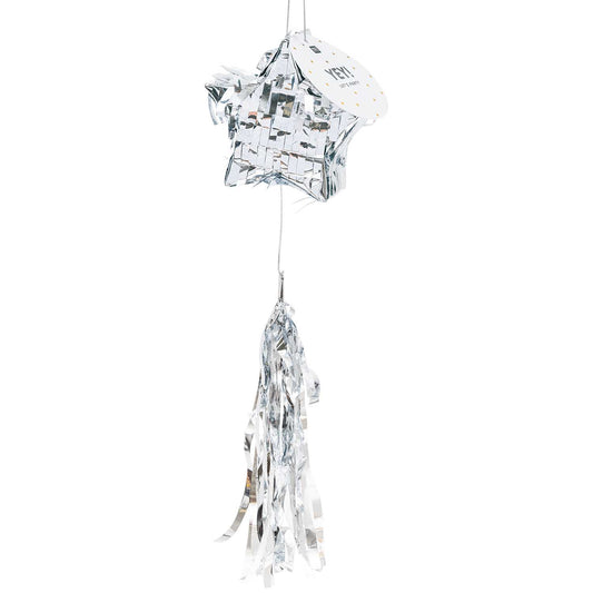 Star Mini Pinata Silver