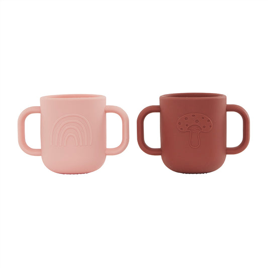 Set di tazze Kappu rosato/noce moscata