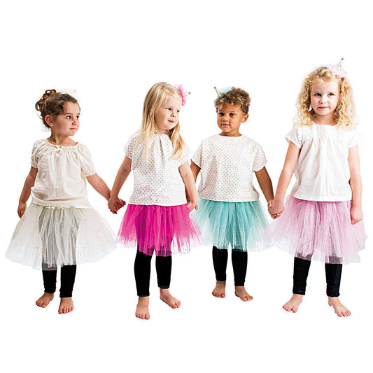 Glitter tutu cream-white