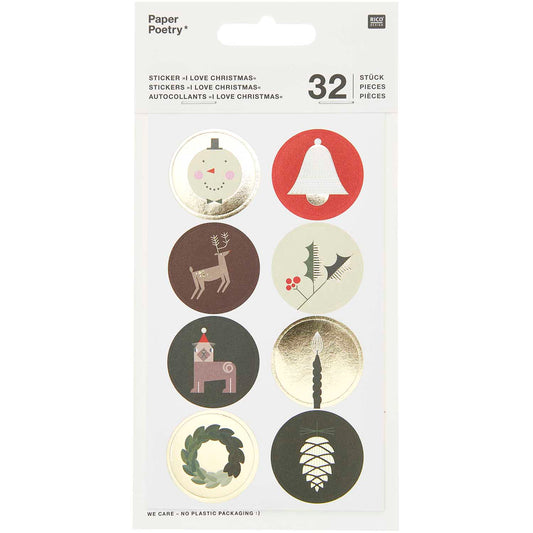 I ❤️ Christmas stickers