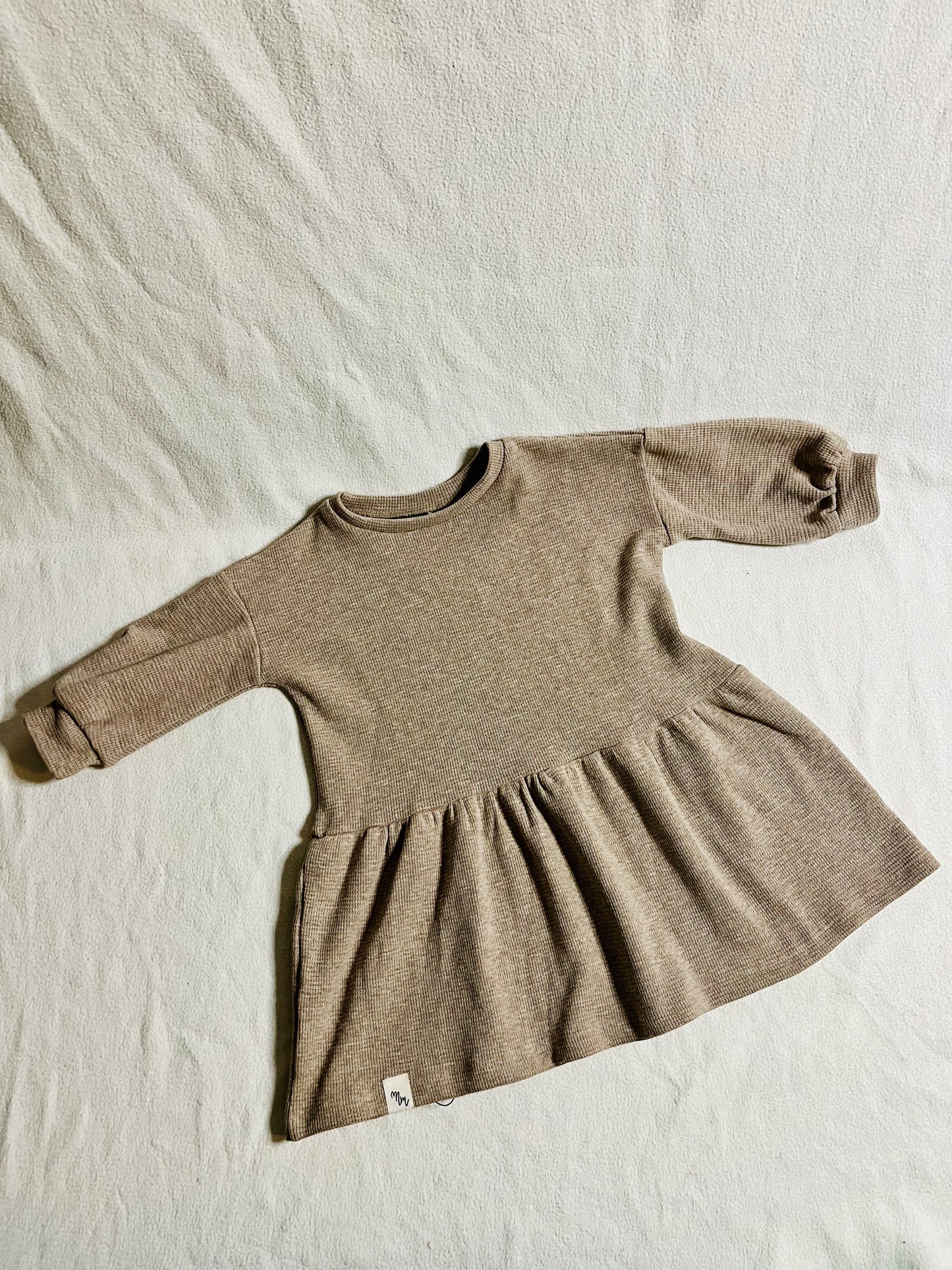 Oversize Waffeljersey Kleid "HEDI"