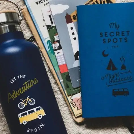 Insulated stainless steel bottle “Let the Adventure begin”